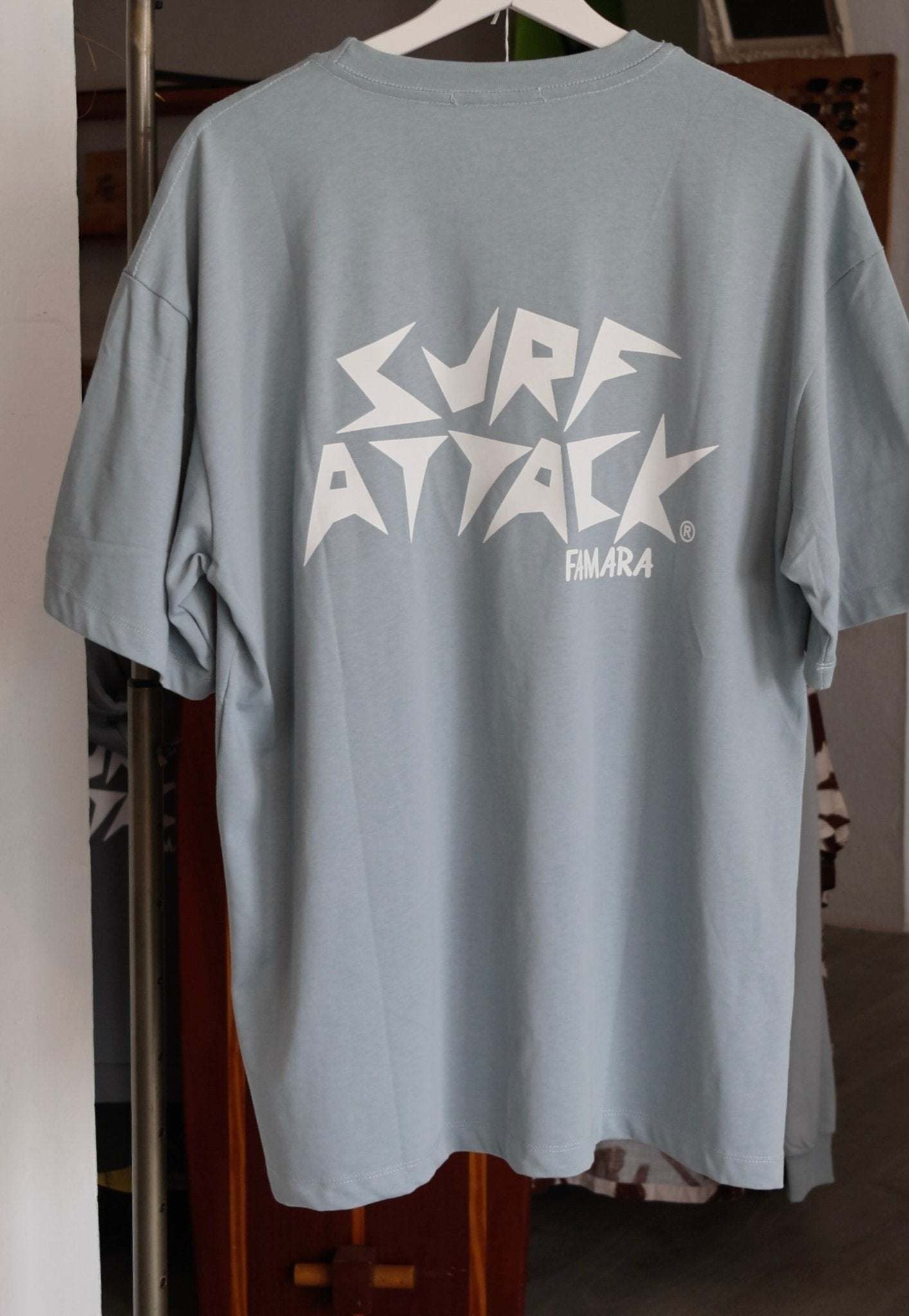 Original Surf Attack heavyweight cotton t-shirt with vintage wash and modern relaxed fit
