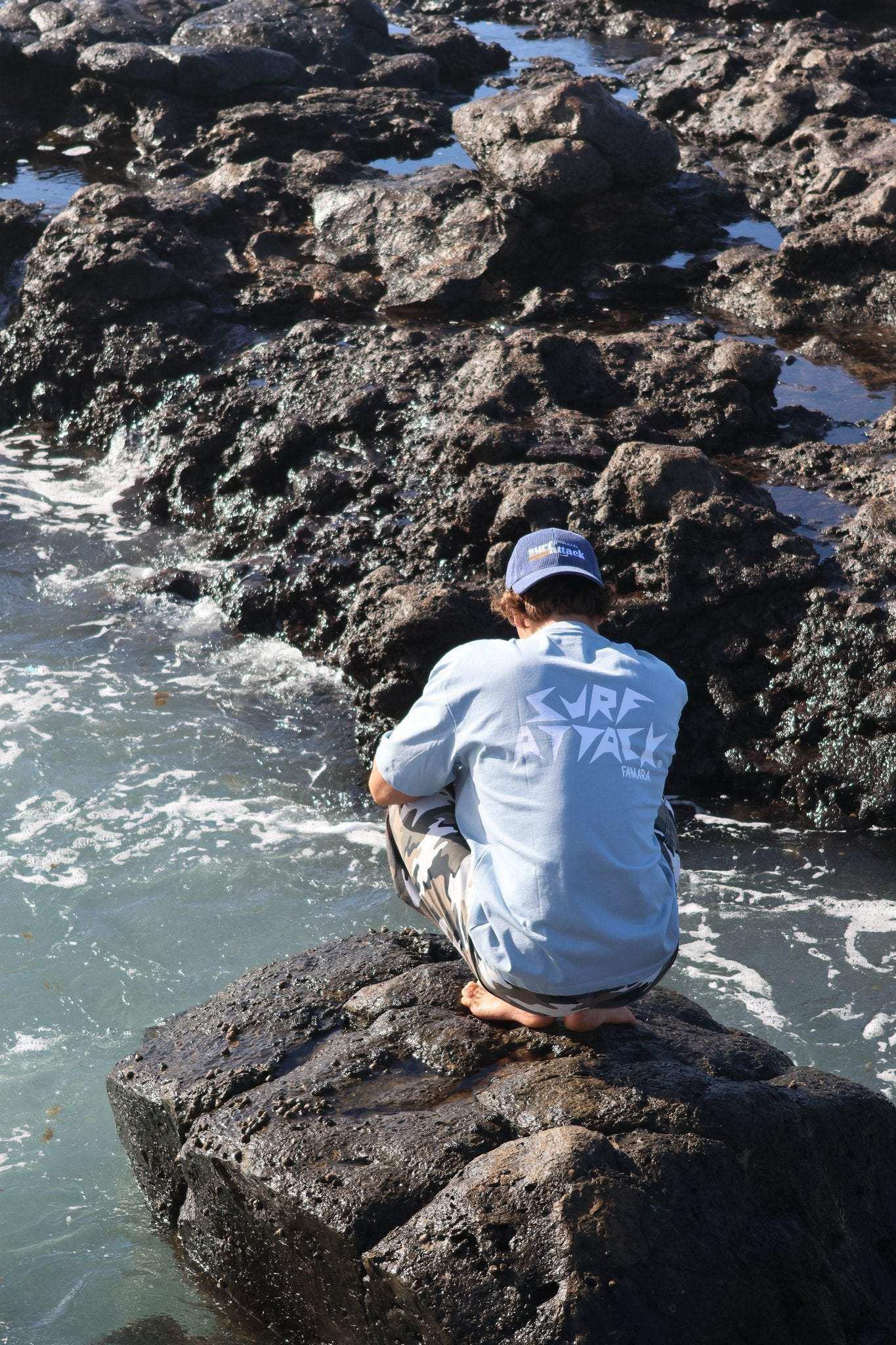 Original Surf Attack heavyweight T-shirt with vintage wash and relaxed fit