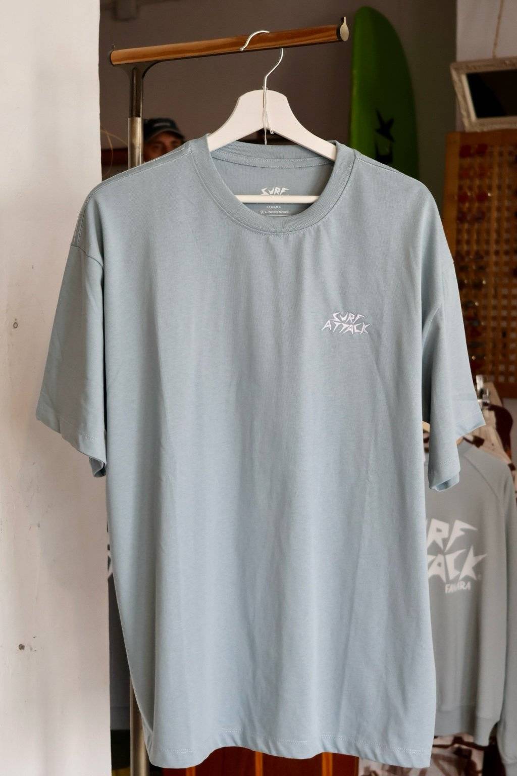 Original Surf Attack heavyweight cotton T-shirt with vintage wash and relaxed fit