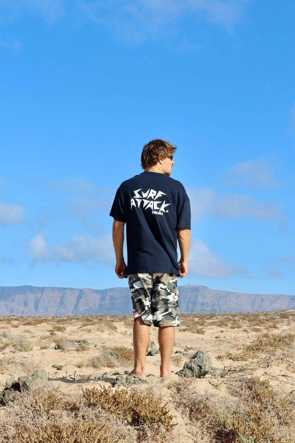 Surf Attack T-Shirts with vintage wash and tone-on-tone Core Logo print in modern relaxed fit