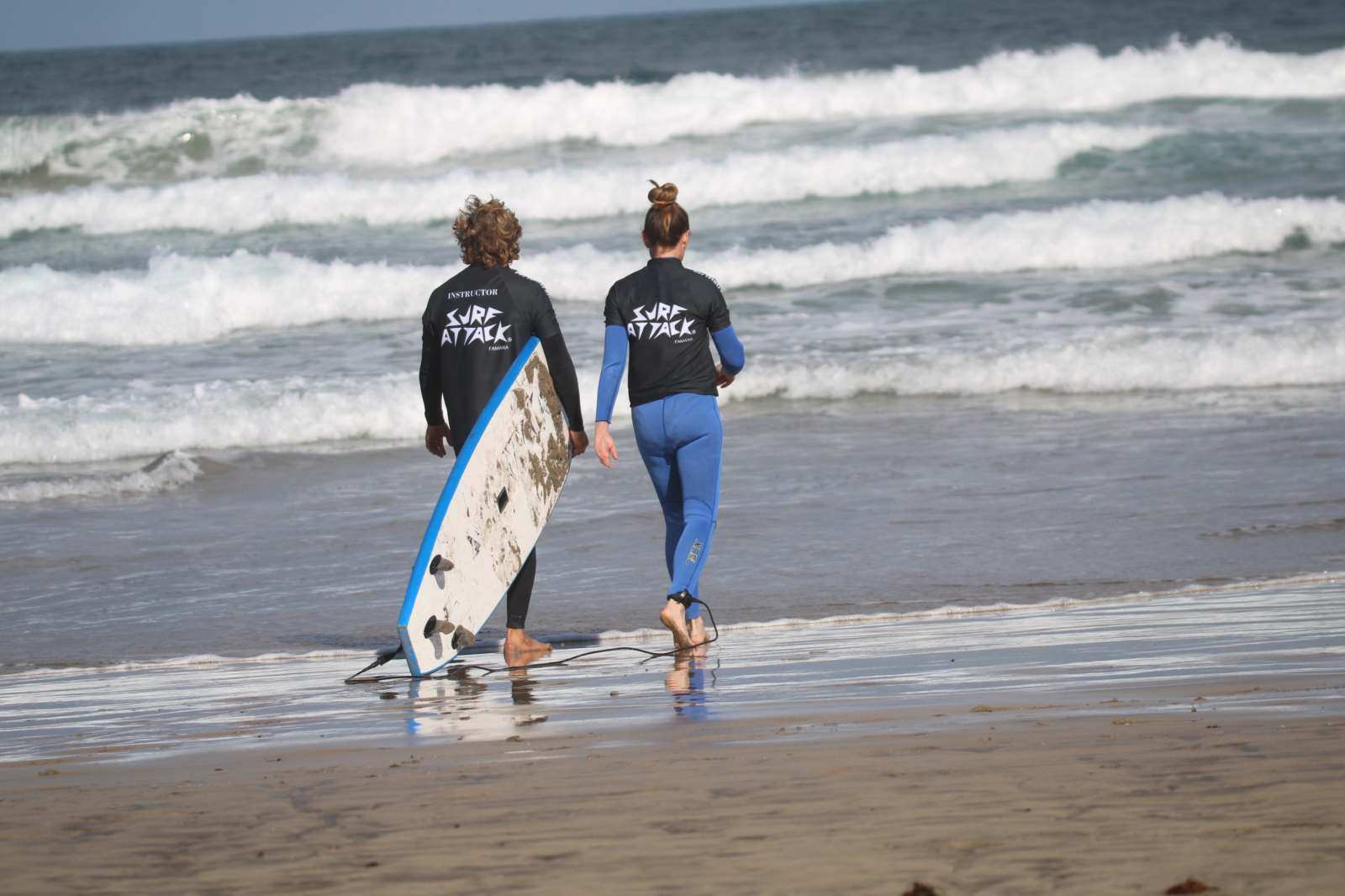 Private surf lesson for two at Famara Beach, Lanzarote with expert instructor and personalized coaching