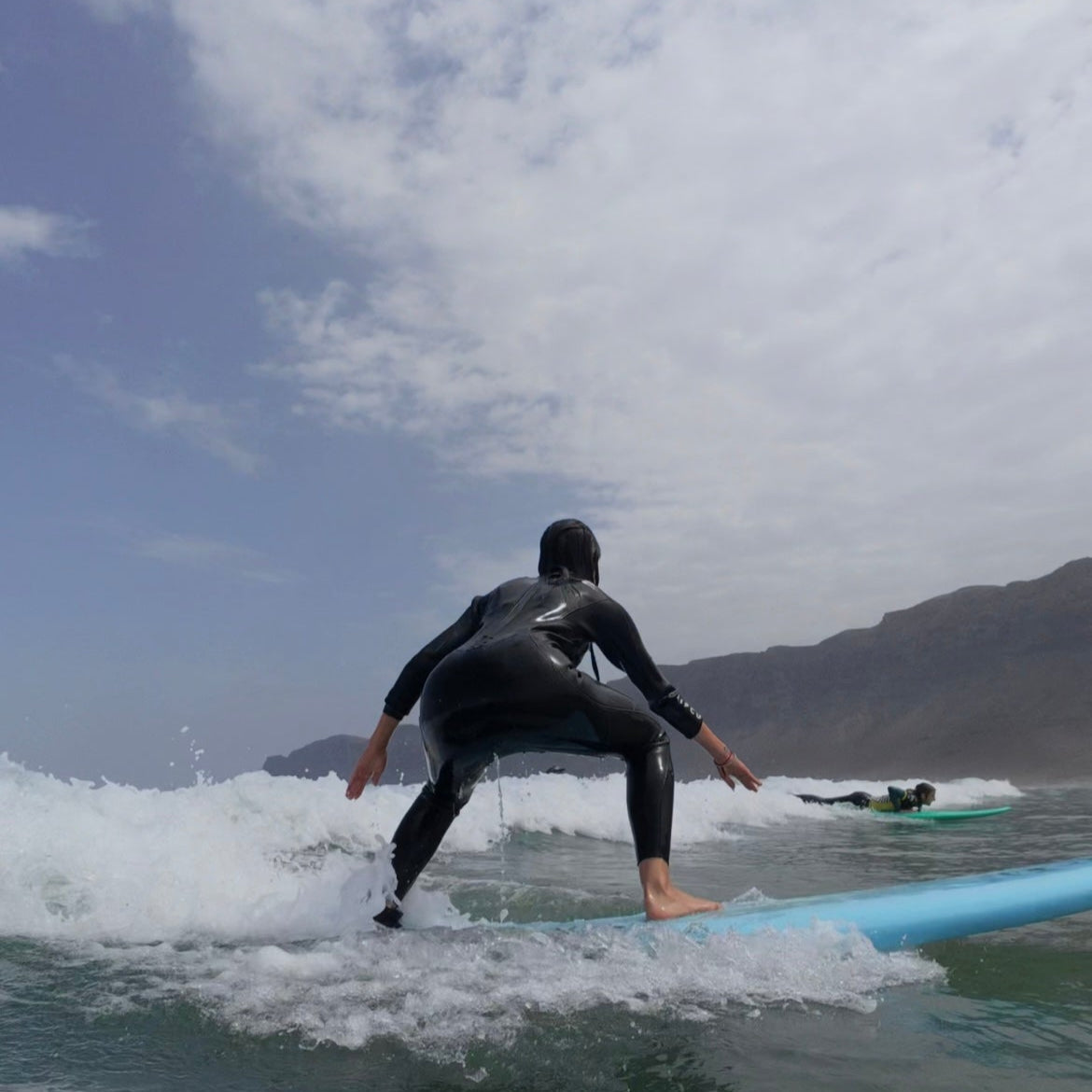 Surf Attack Lanzarote private surf coaching for beginners and intermediate surfers on Famara Beach